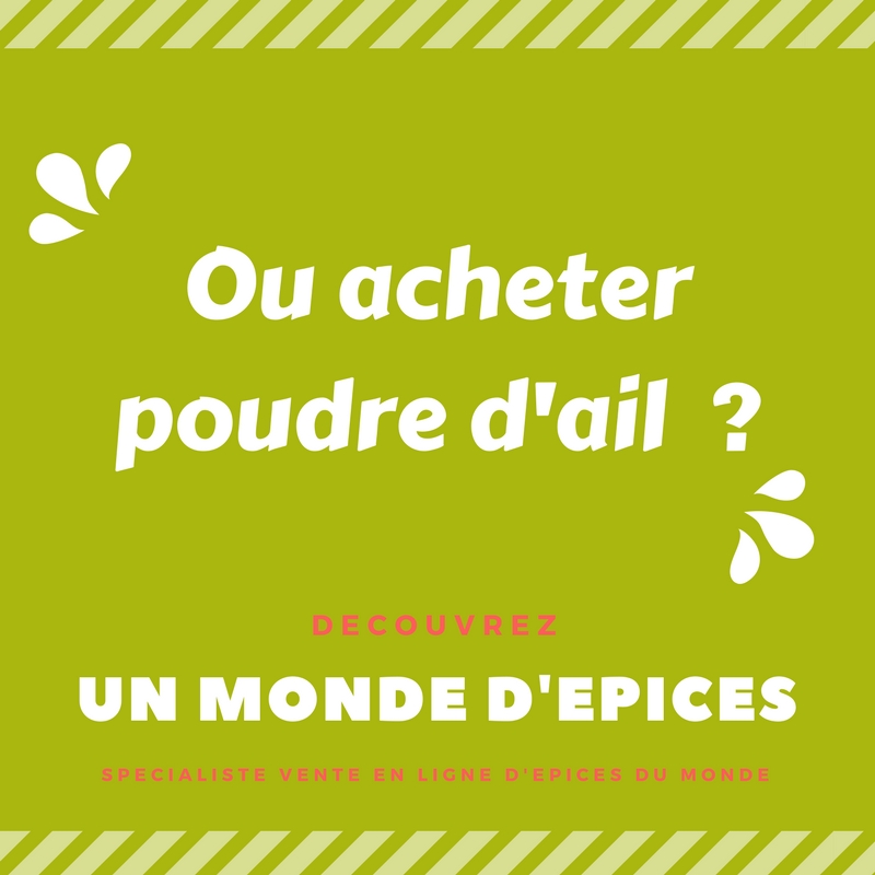 Où acheter de la poudre d'ail ?