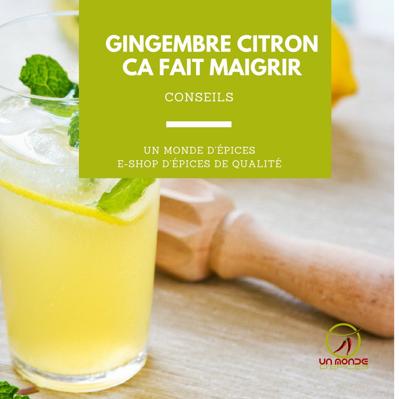 Frais et tonique, le jus de gingembre, un must pour l'été