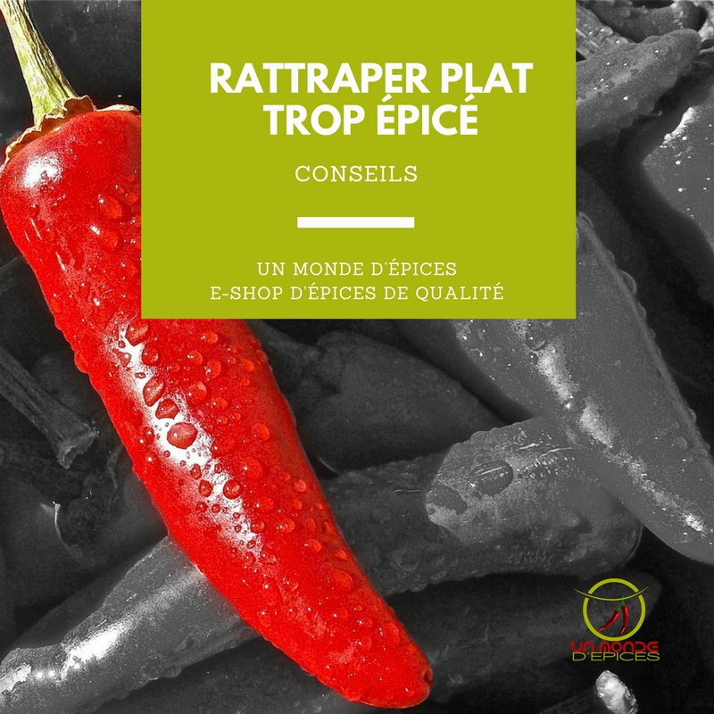 Plat trop épicé astuces