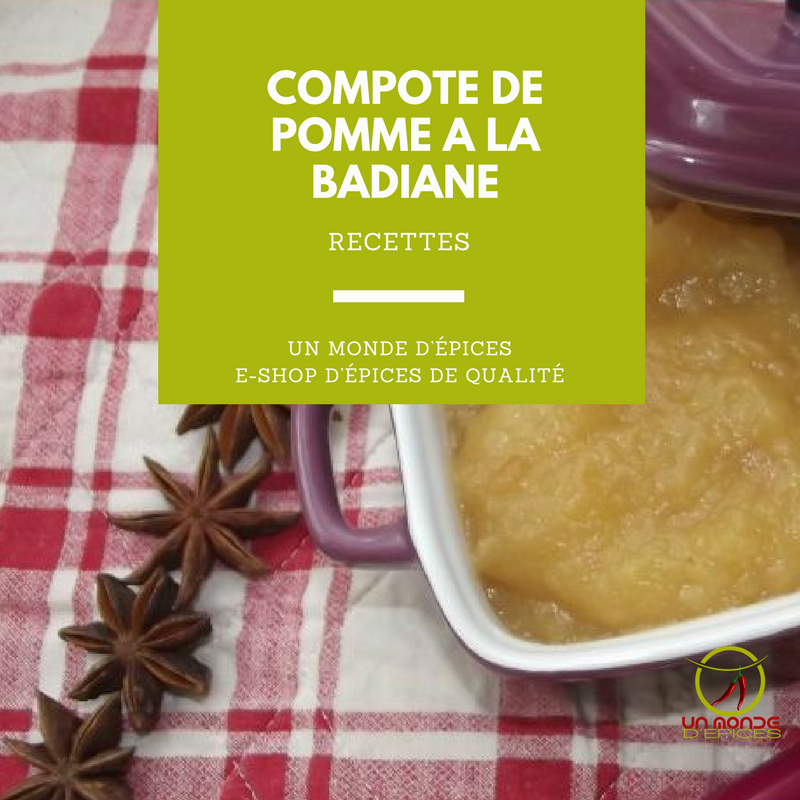 Compote pomme badiane